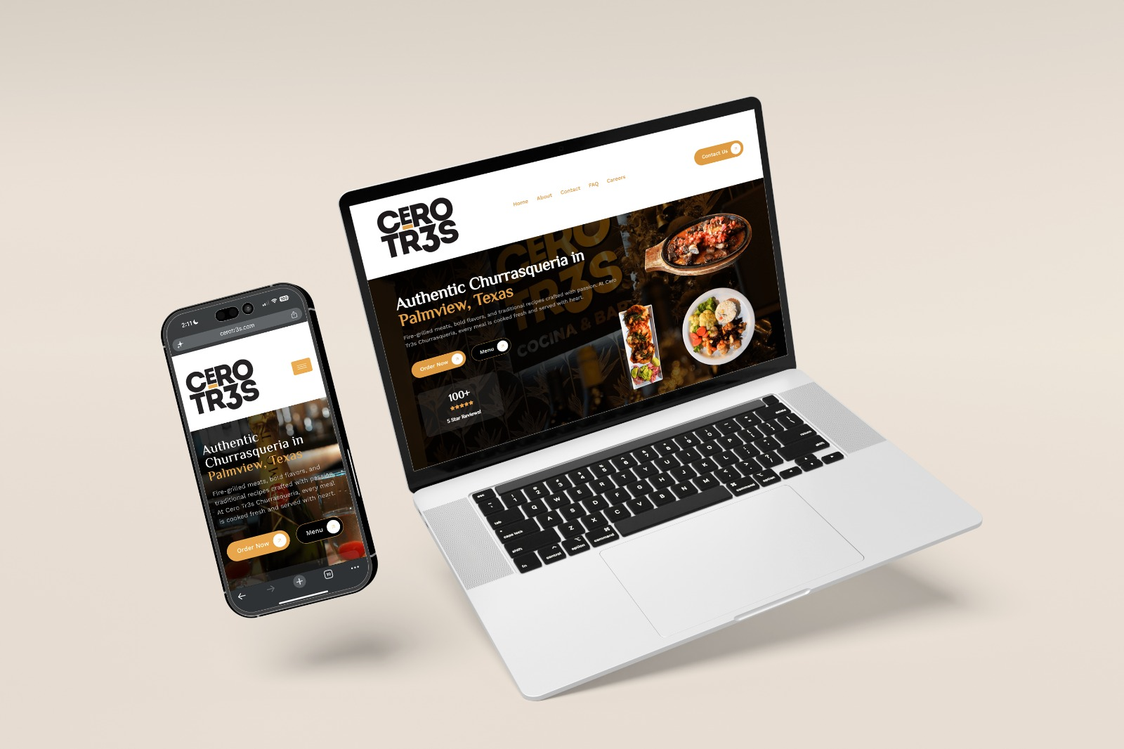 A Restaurant Website Built By Grande Webistes